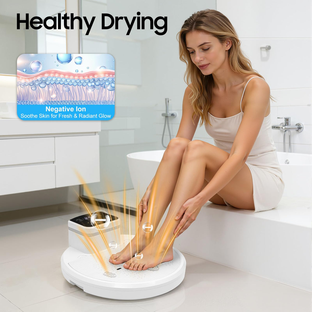 Jaylene™ Hands-Free Full Body Dryer – Warm Air Shower Comfort System