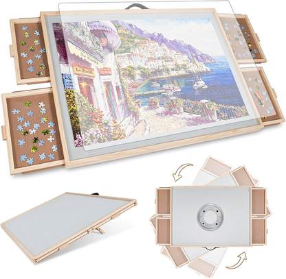 🧩 PuzzleMate™ 2-in-1 Rotating & Tilting Puzzle Board