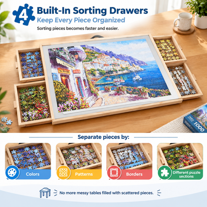 🧩 PuzzleMate™ 2-in-1 Rotating & Tilting Puzzle Board