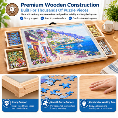 🧩 PuzzleMate™ 2-in-1 Rotating & Tilting Puzzle Board