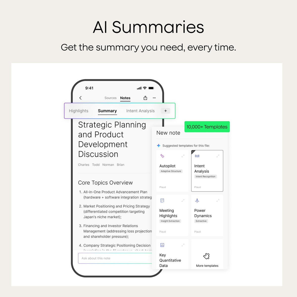 Jaylene™ AI Voice Recorder