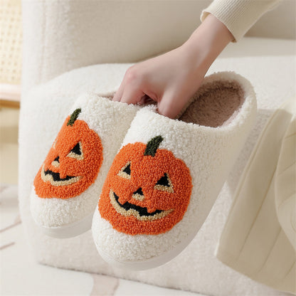 🎃 Cozy Halloween Pumpkin Slippers